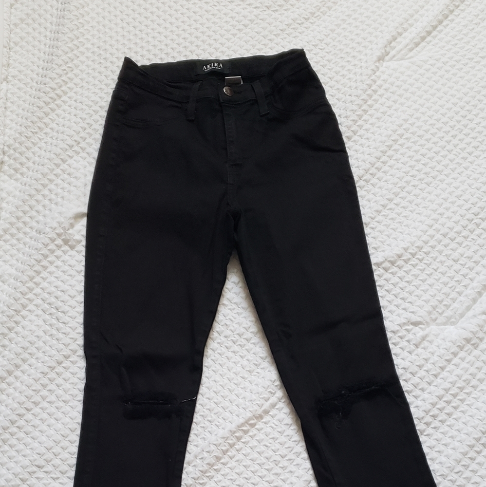 Akira Black Denim Jeans